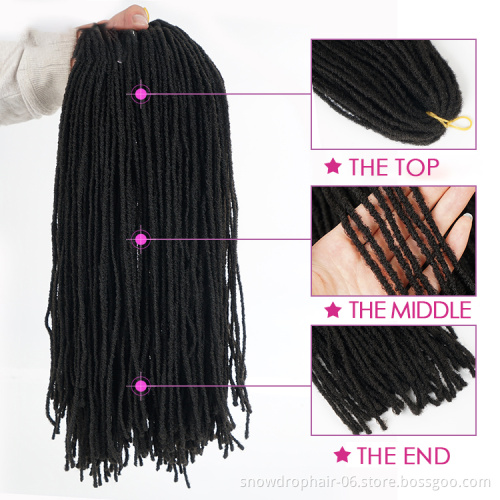 Synthetic Braids Micro 36 Short 18 Inch Crochet Hair Ombre Natural Soft Dreadlocks Sisterlocks Sister Loc Extensions Sister Locs